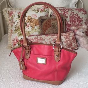 Rose Pink Leather Tignanello Bag